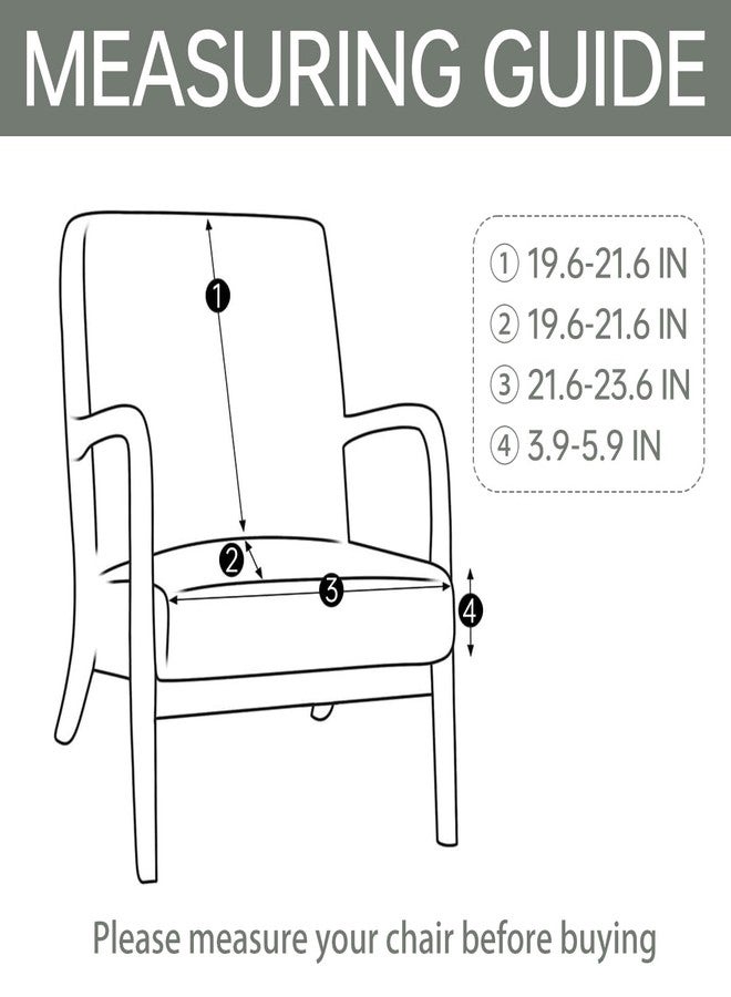 SONNACH Stretch Arm Chair Covers,Mid-Century Modern Chair Cover Reading Armchair Covers,Upholstered Living Room Chair Covers Waffle Fabric Armchair Cover for Bedroom, Balcony (sage) - Image 3